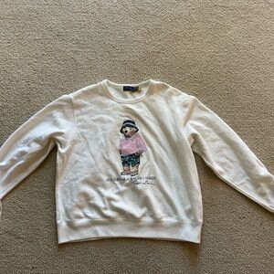 Ralph Lauren Cream Graphic Sweater